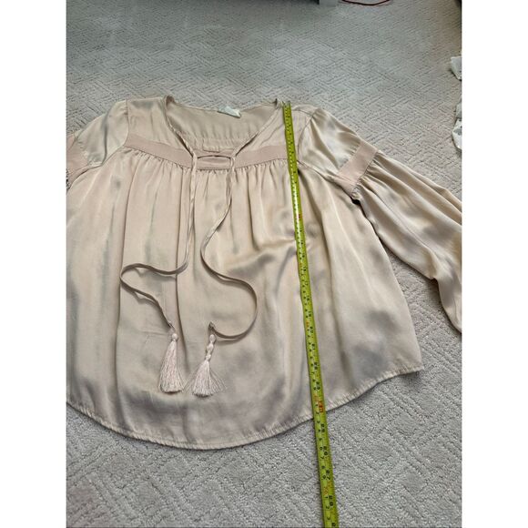 Flannel Australia Pink/Peach Silk Blouse - Picture 2 of 9